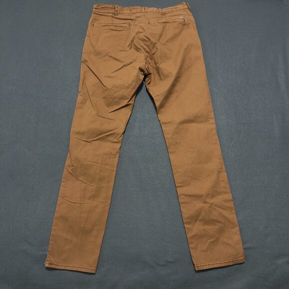 Pacsun Chino Pants Mens 31x32 Brown Los Angeles Skinny Casual Straight T themsto - Picture 12 of 16